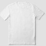 Essential tee in Egyptian cotton, laid flat