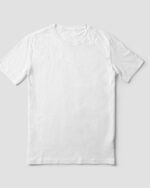 Essential tee in Egyptian cotton, laid flat