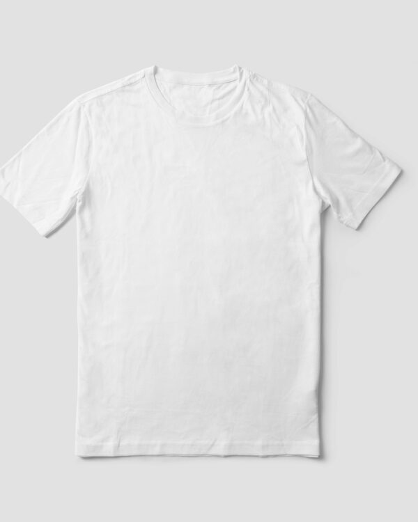 Essential tee in Egyptian cotton, laid flat