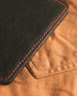 Saddle stitching along the spine