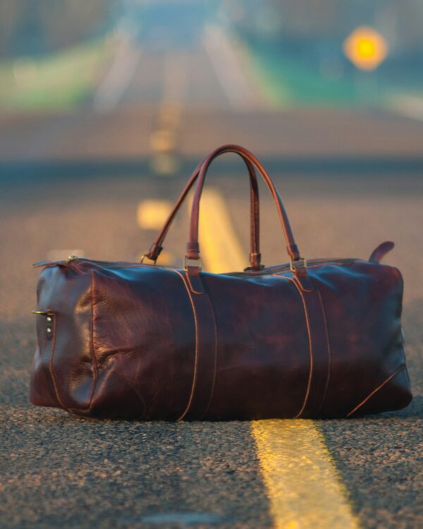 Nile weekender in vegetable-tanned leather