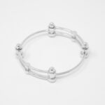 Rosette bracelet in sterling silver